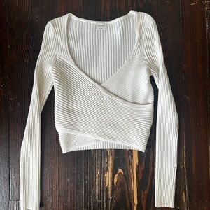 Abercrombie and Fitch Cropped Wrap Sweater